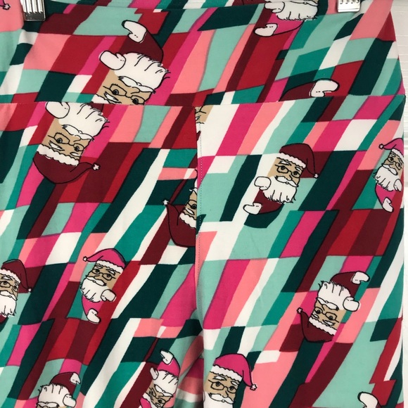 LulaRoe Santa Leggings One Size - Picture 2 of 5